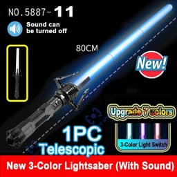 image-Bright Shell Retractable Laser Sword - Fun Light for Cosplay & Play