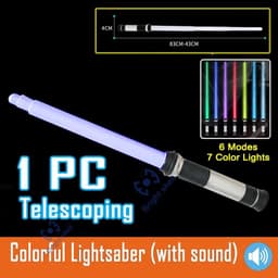image-Bright Shell Retractable Laser Sword - Fun Light for Cosplay & Play