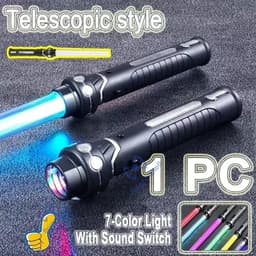 image-Bright Shell Retractable Laser Sword - Fun Light for Cosplay & Play