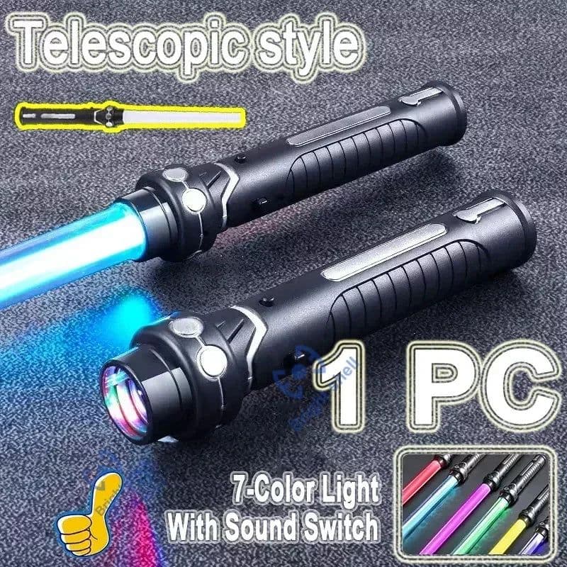 image-Bright Shell Retractable Laser Sword - Fun Light for Cosplay & Play