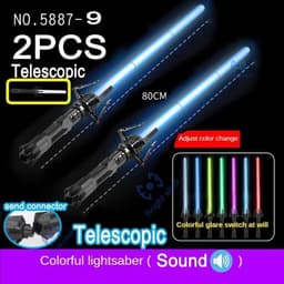 image-Bright Shell Retractable Laser Sword - Fun Light for Cosplay & Play