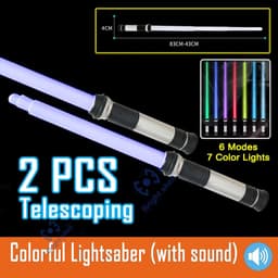 image-Bright Shell Retractable Laser Sword - Fun Light for Cosplay & Play