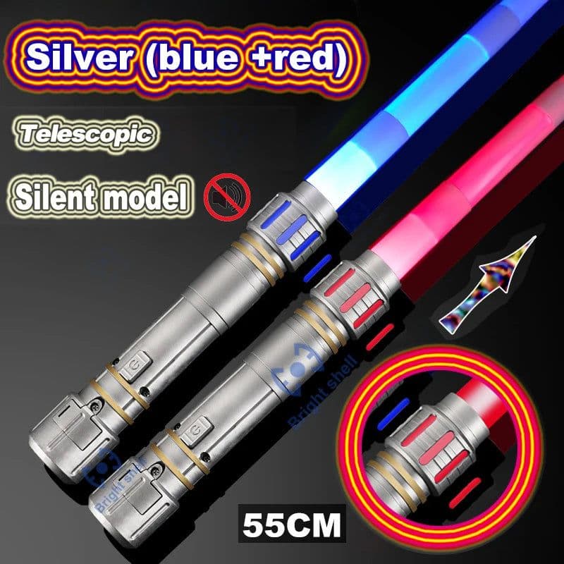 image-Bright Shell Retractable Laser Sword - Fun Light for Cosplay & Play