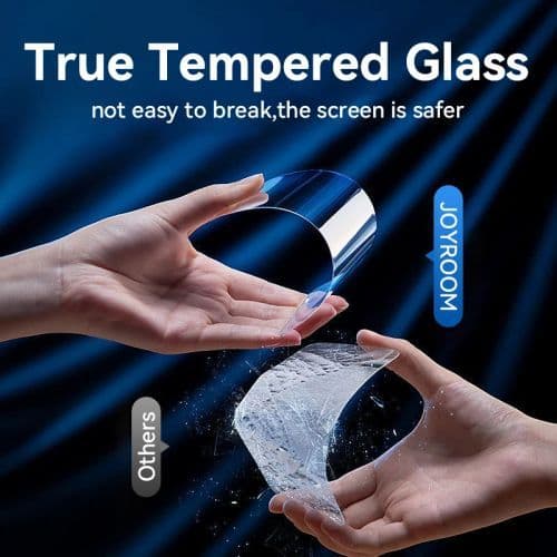 image-Joyroom Military-Grade Tempered Glass for iPhone 15 Pro Max Protection