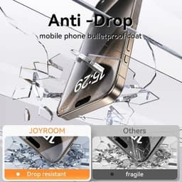 image-Joyroom Military-Grade Tempered Glass for iPhone 15 Pro Max Protection