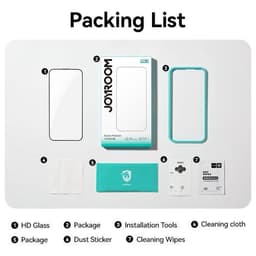image-Joyroom Military-Grade Tempered Glass for iPhone 15 Pro Max Protection
