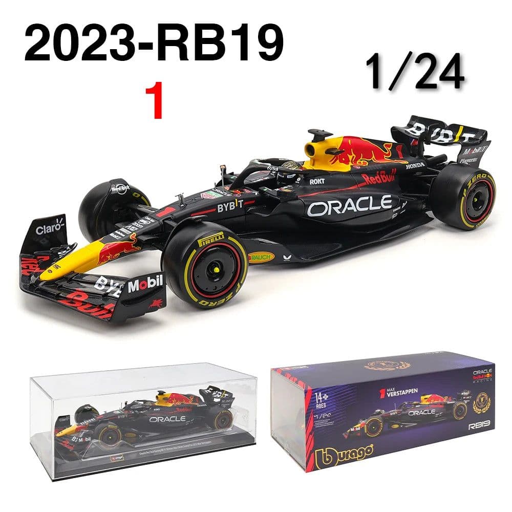 image-Bburago 1:24 Red Bull F1 Model Car - High Quality Diecast Collectible