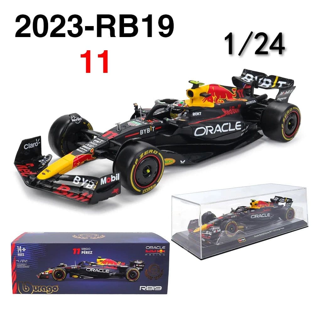 image-Bburago 1:24 Red Bull F1 Model Car - High Quality Diecast Collectible