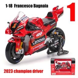 image-Maisto 1:18 Ducati Pramac Racing Alloy Model - Authentic Diecast Motorcycle