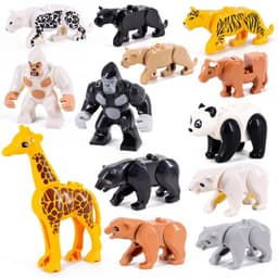 image-Jiu Feng Yan Classic Animals Whale City ZOO Building Blocks for Kids