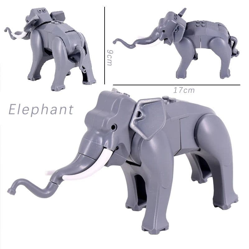 image-Jiu Feng Yan Classic Animals Whale City ZOO Building Blocks for Kids