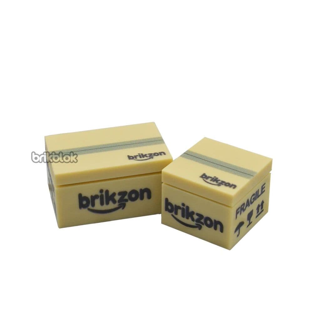 image-Brikblok Custom Printed Delivery Boxes - Durable Plastic Decoration Set