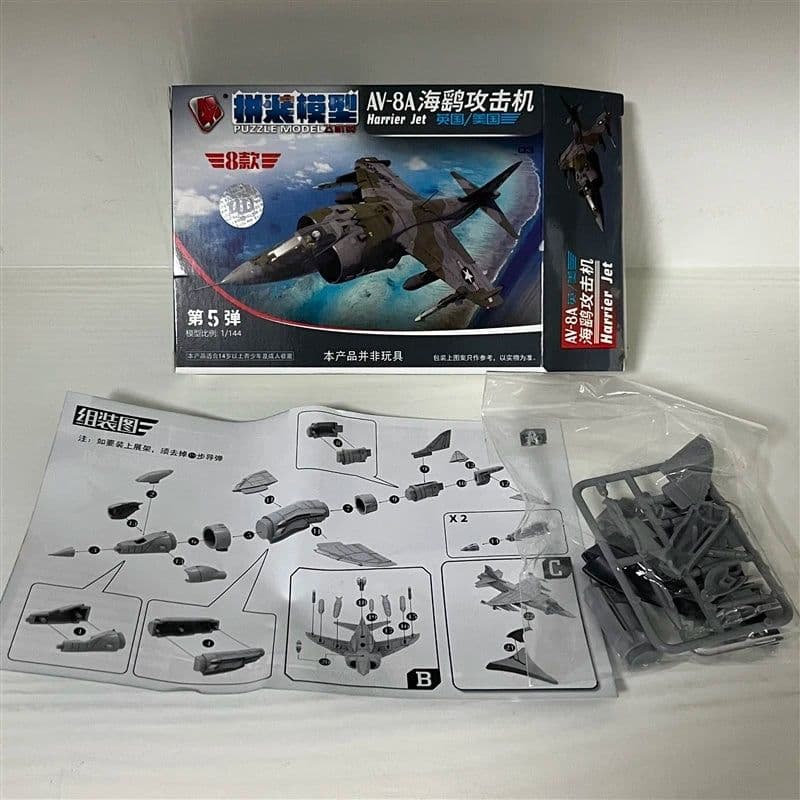 image-GRAPMAN 1:72 Assembly Helicopter & Fighter Plane Military Toy Set
