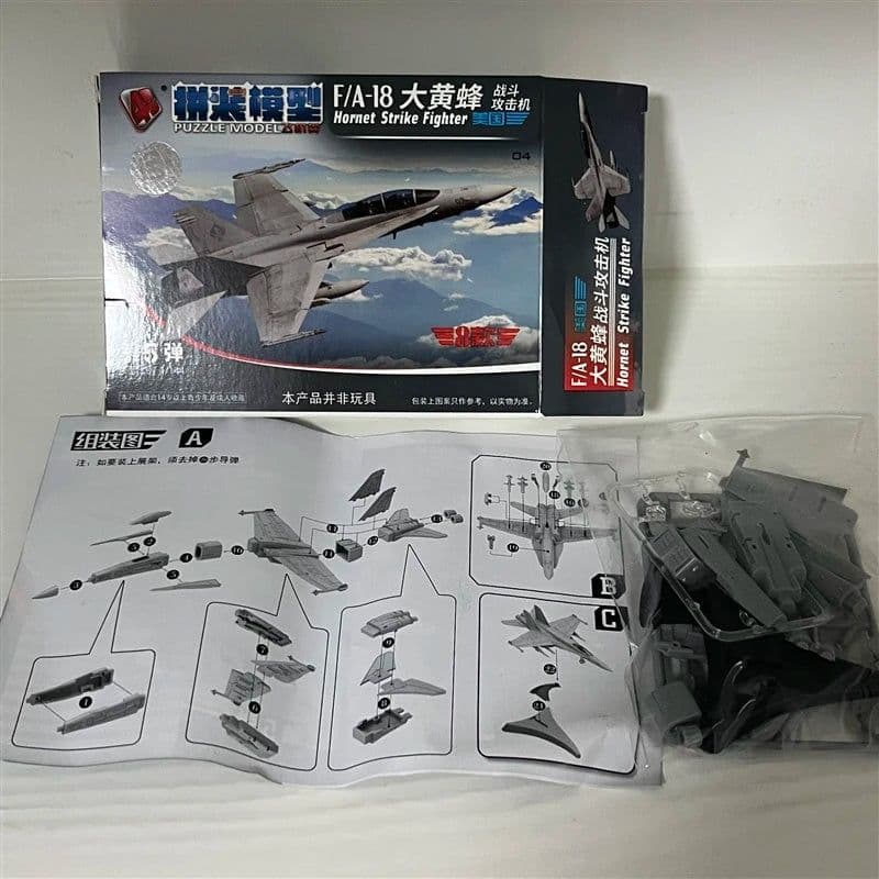 image-GRAPMAN 1:72 Assembly Helicopter & Fighter Plane Military Toy Set