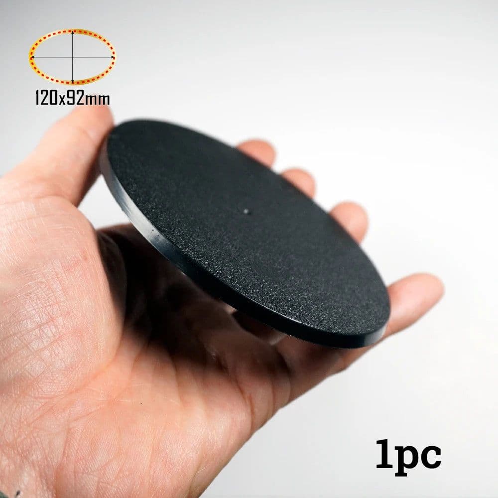 image-Wargame Base World 120x92mm Oval Bases for Wargaming Miniatures