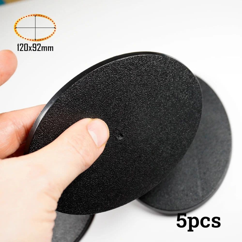 image-Wargame Base World 120x92mm Oval Bases for Wargaming Miniatures