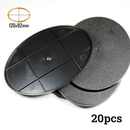 image-Wargame Base World 120x92mm Oval Bases for Wargaming Miniatures