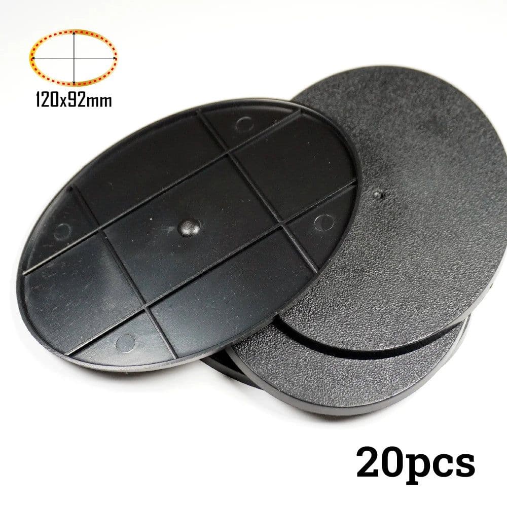 image-Wargame Base World 120x92mm Oval Bases for Wargaming Miniatures