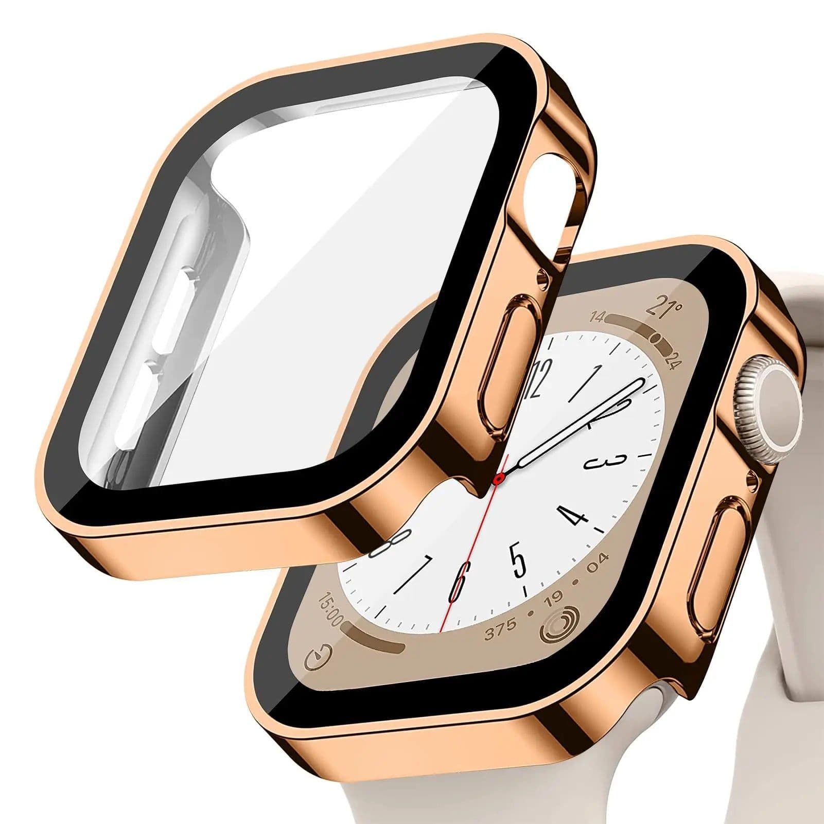 image-Lerxiuer Waterproof TPU Bumper Case & Screen Protector for Apple Watch
