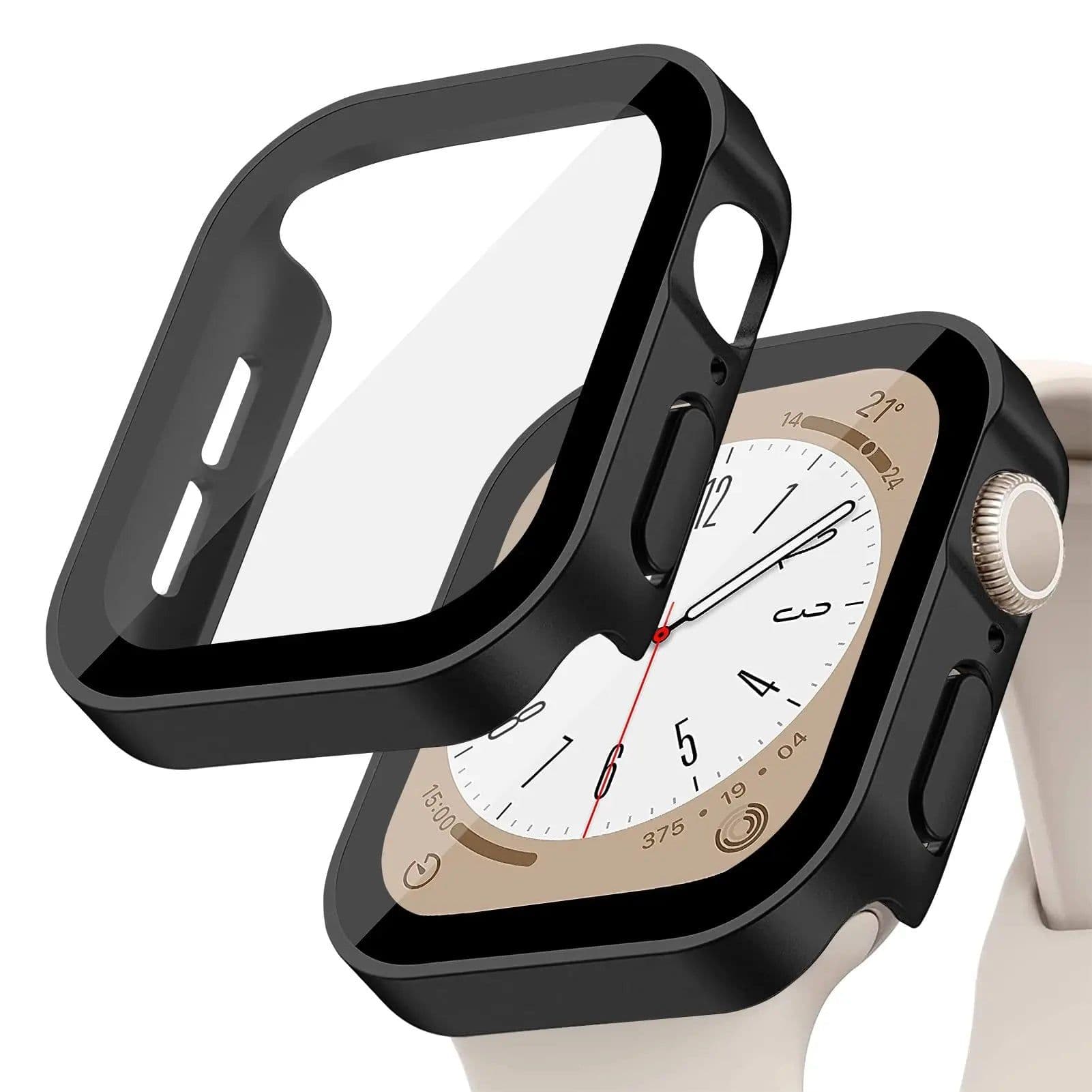 image-Lerxiuer Waterproof TPU Bumper Case & Screen Protector for Apple Watch