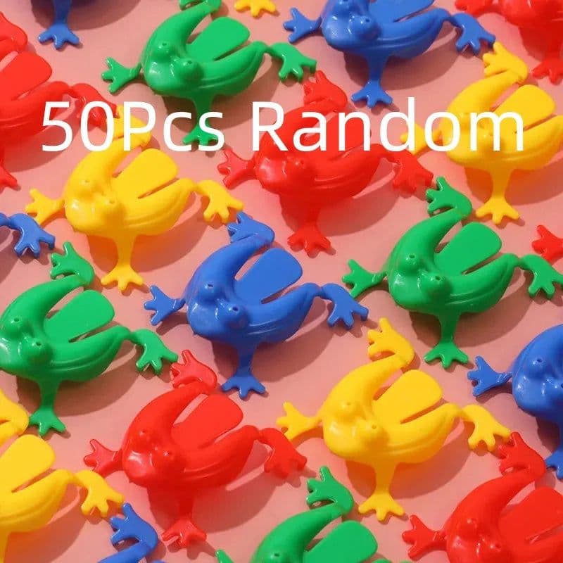 image-EVYVKV Jumping Frog Toys - Fun Stress Relief Toys for Kids - 50PCS Set