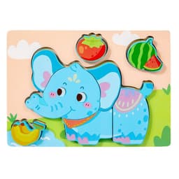image-SUNVERY Educational Wooden Puzzle - Safe & Colourful Learning Toy