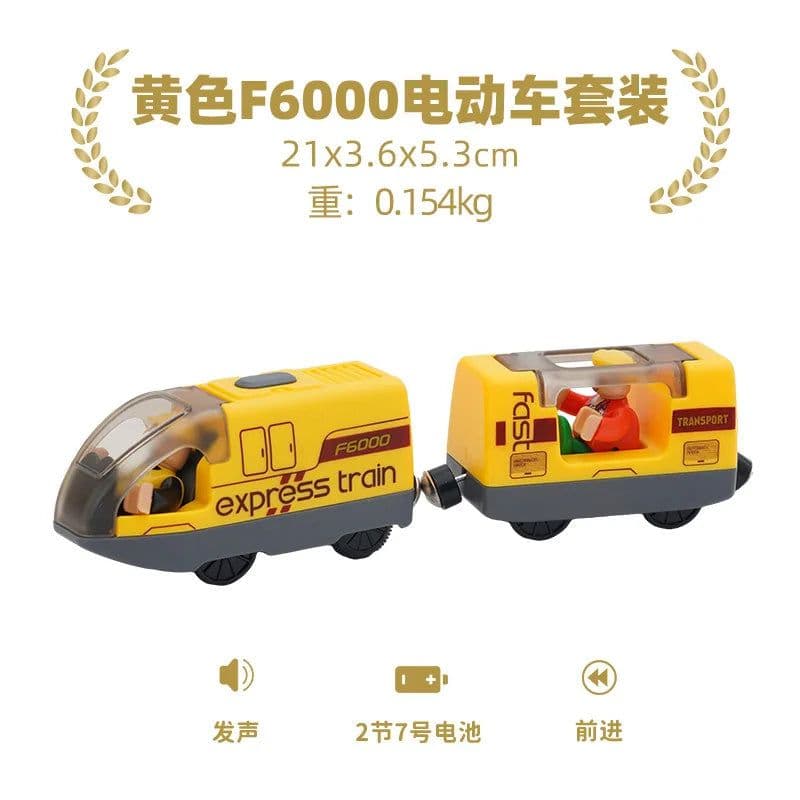 image-Electric Train Set for Wooden Railway - Fun Gift for Children