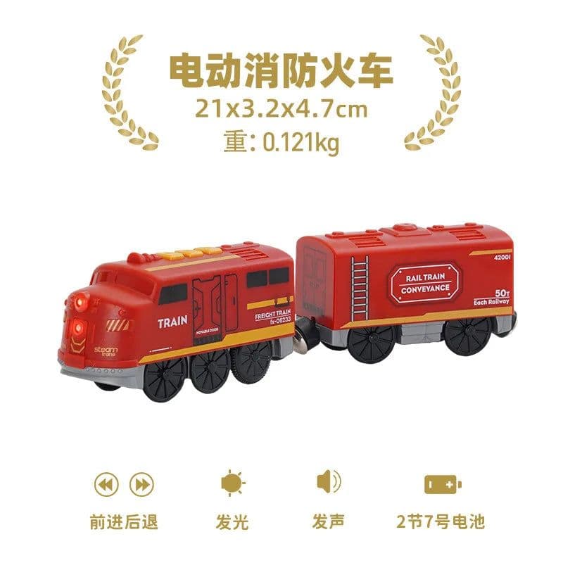 image-Electric Train Set for Wooden Railway - Fun Gift for Children