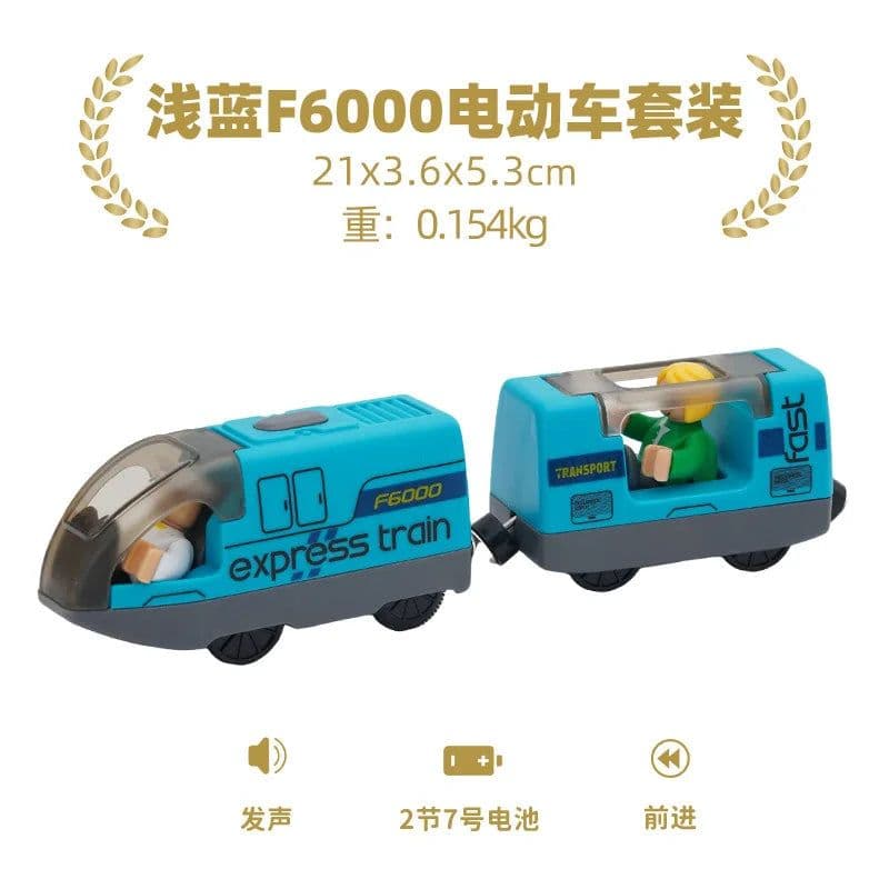 image-Electric Train Set for Wooden Railway - Fun Gift for Children