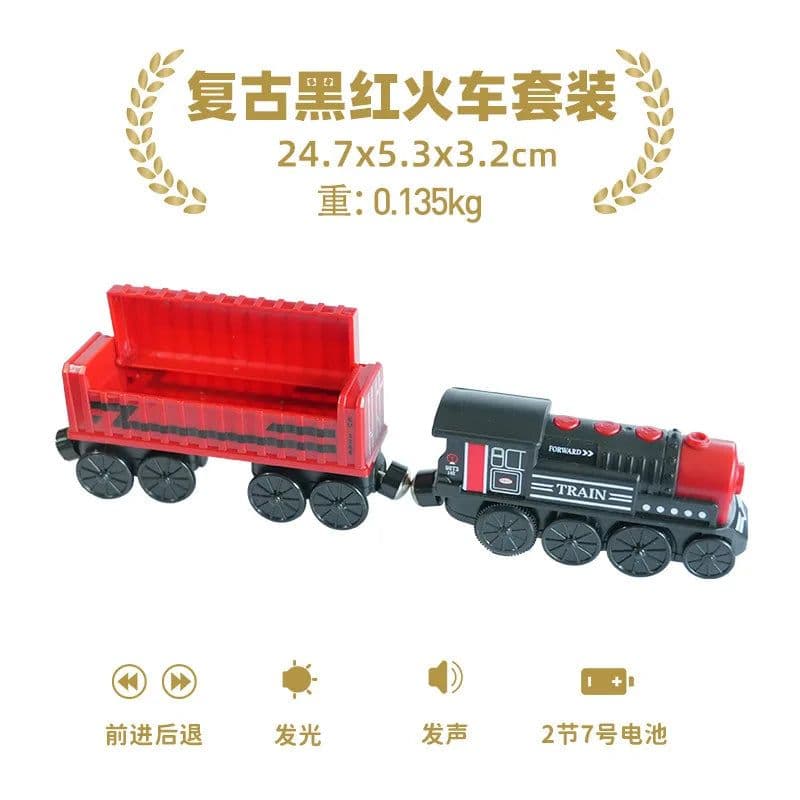 image-Electric Train Set for Wooden Railway - Fun Gift for Children
