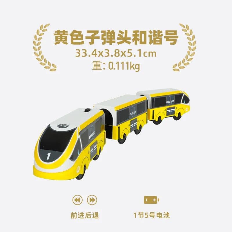 image-Electric Train Set for Wooden Railway - Fun Gift for Children