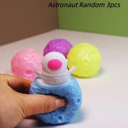 image-TOBEFU Funny Pumpkin Squirrel Astronaut Anti-Stress Fidget Toy Set