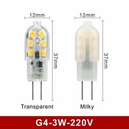 image-4pcs/lot G4 G9 LED 3W 5W Light Bulb AC DC 12V 220V LED Lamp SMD2835 Spotlight Chandelier Lighting Replace 30W 60W Halogen Lamps
