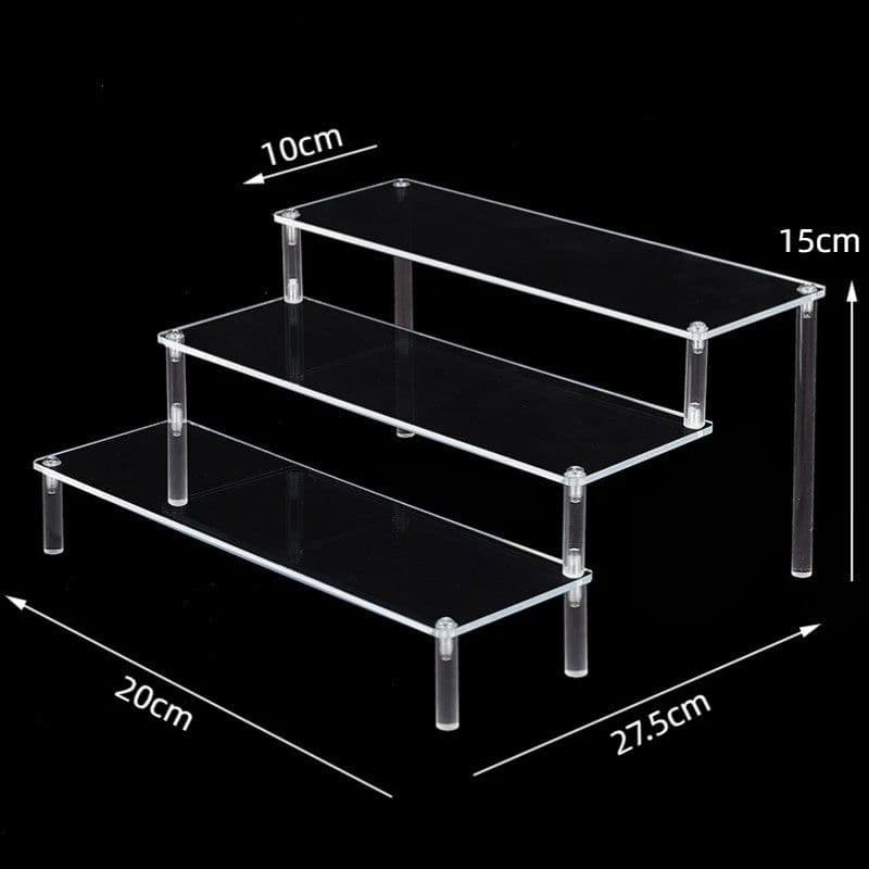 image-Acrylic Display stand for Amiibo Funko POP Figures,Cupcake Cosmetic Nail Polish Clay Figurine Jewelry for Display Stand Riser