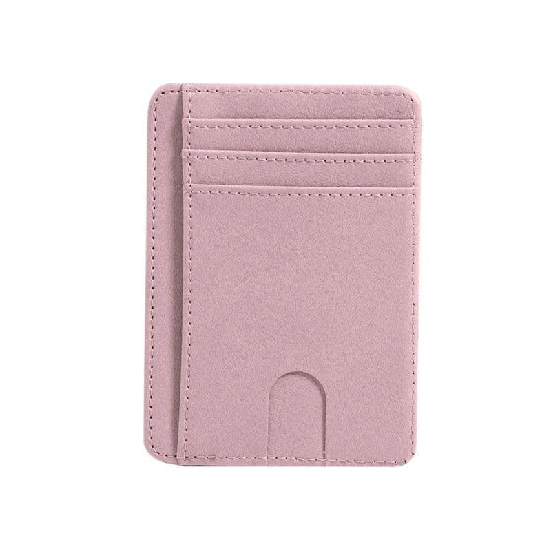 image-THINKTHENDO Slim RFID Blocking Leather Wallet Credit ID Card Holder Purse Money Case for Men Women 2020 Fashion Bag 11.5x8x0.5cm