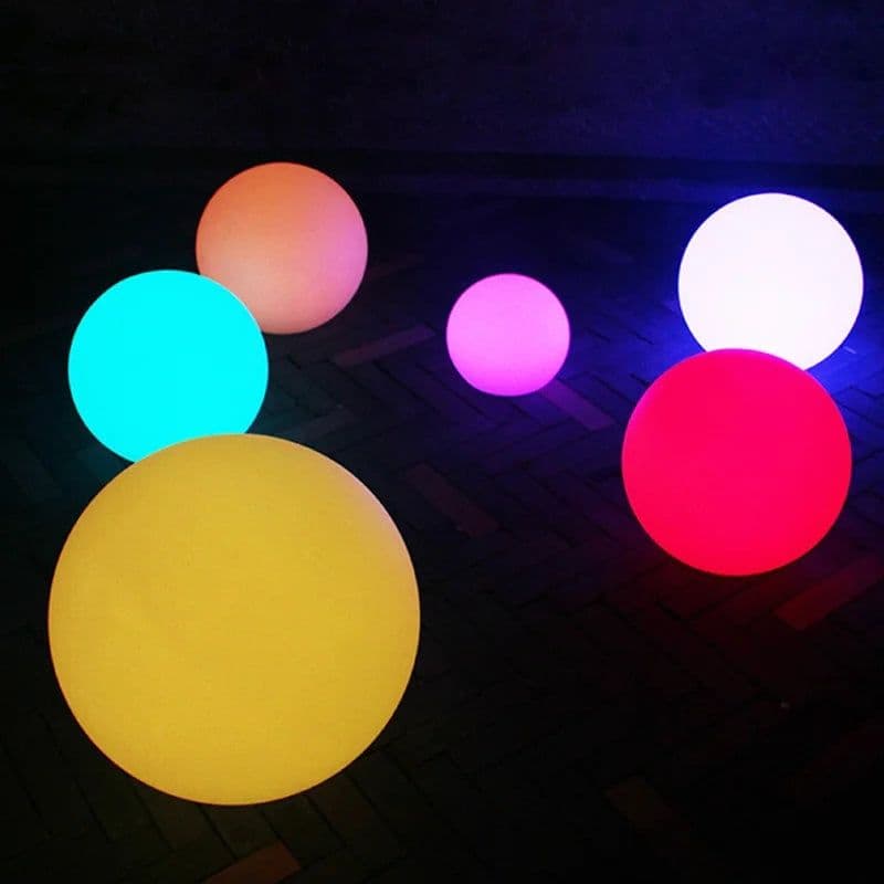 image-IP68 Waterproof Wireless LED Lawn Light RGBW garden Color Change Glowing Ball Hotel Decoration Lighting Orbs Swimming Pool Ball