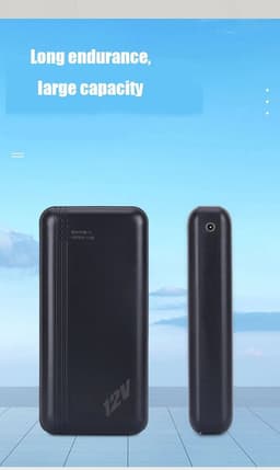image-Power Bank 12V/20000mAh Portable Charging Power Supply Fast Charging For Fan Vest Cooling Vest Summer Air-Condition Clothing
