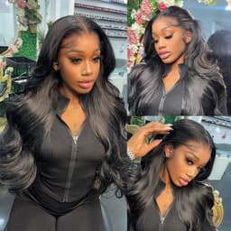 image-Body Wave 13x6 Hd Lace Frontal Wig For Women 13x4 Wavy Lace Front Human Hair Wig 40 Inch Brazilian Remy Human Hair Wigs