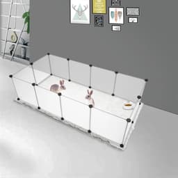image-Pet Playpen, Portable Large Plastic Yard Fence Small Animals, Puppy Kennel Crate Fence Tent