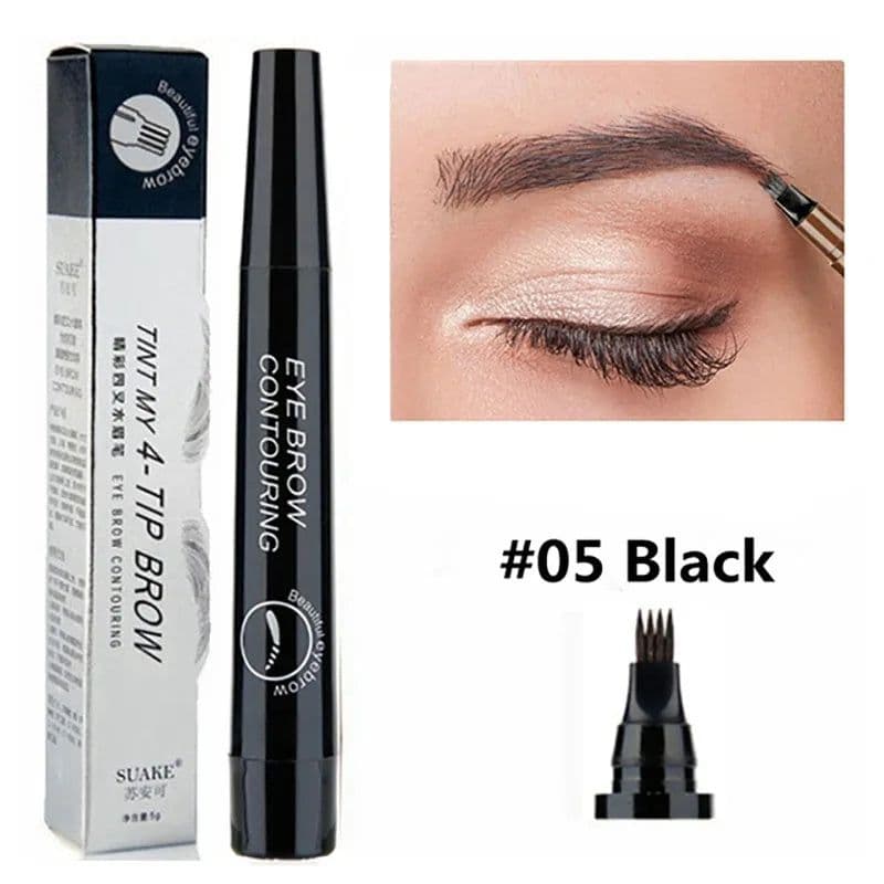 image-4 Point Eyebrow Pencil Maquillajes Para Mujer Waterproof Liquid Eyebrow Pen Makeup Long Lasting Cosmetic Microblade Brow Pencil