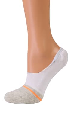 image-VIKI white no show socks for women