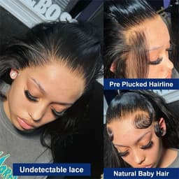 image-Body Wave 13x6 Hd Lace Frontal Wig For Women 13x4 Wavy Lace Front Human Hair Wig 40 Inch Brazilian Remy Human Hair Wigs