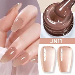 image-BORN PRETTY Milky White Jelly Nude Gel Nail Polish 10ml White Translucent Soak Off Gel Vernis Semi Permanent Need UV Light Cure