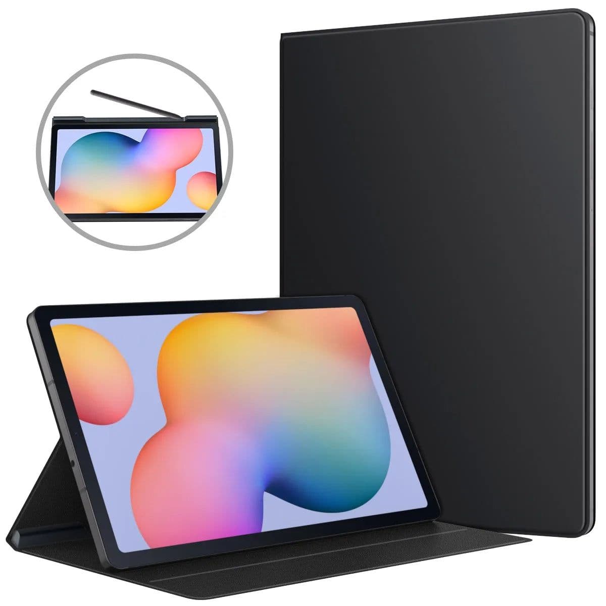 image-Magnetic Tablet Case For Samsung Galaxy Tab S6 Lite 2020 SM-P610 P615 Smart Cover For Galaxy Tab S7 S8 Plus SM-T970 T870 X700