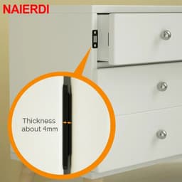 image-NAIERDI 2pcs/Set Magnetic Cabinet Catches Magnet Door Stops Hidden Door Closer With Screw For Closet Cupboard Furniture Hardware