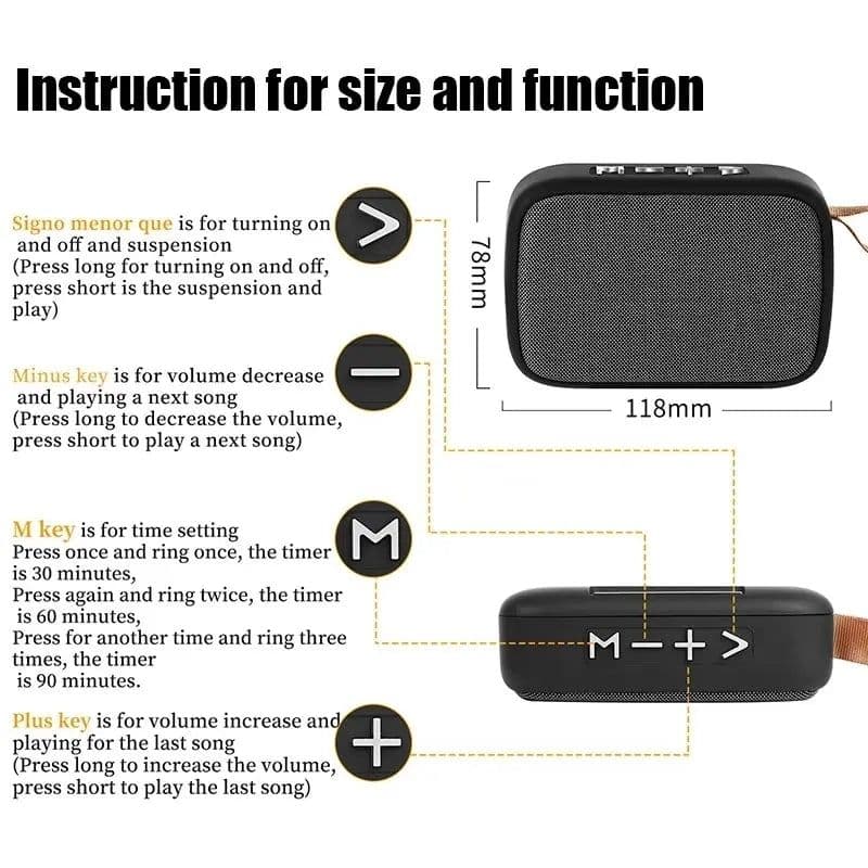 image-Portable Speakers Outdoor Bluetooth 5.0 Mini Oxford Loudspeaker Wireless Column 3D Stereo Music Player Surround Hifi sound Box