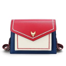image-FOXER Brand Women Messenger Crossbody Bag Lady Colorful Panelled Flap Designer Shoulder Bag Fashion Split Leather Bag For Female