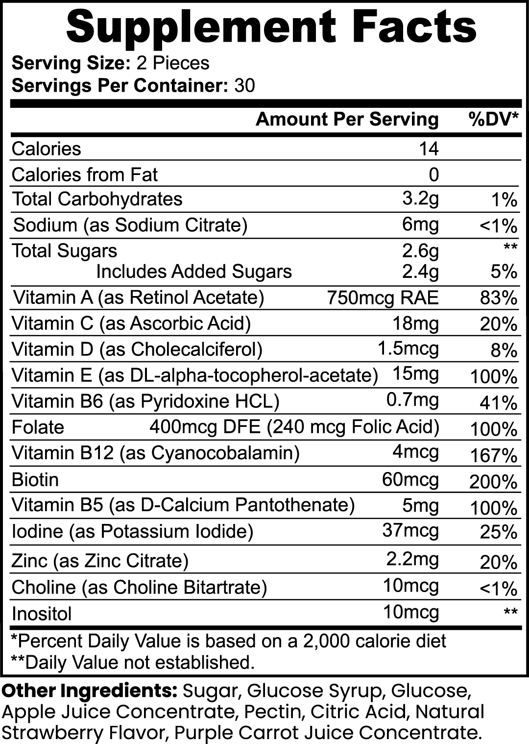 image-Multivitamin Bear Gummies (Adult)