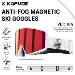 image-KAPVOE Photochromic Men Women Outdoor Sports Ski goggles Anti-fog Snowboarding Snowmobile Glasses UV400 Teen Charistmas Cycling