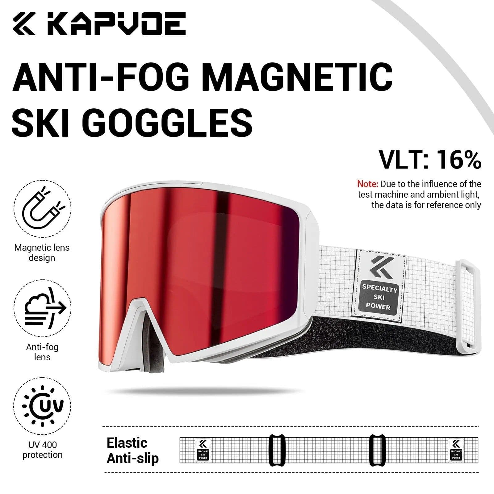 image-KAPVOE Photochromic Men Women Outdoor Sports Ski goggles Anti-fog Snowboarding Snowmobile Glasses UV400 Teen Charistmas Cycling